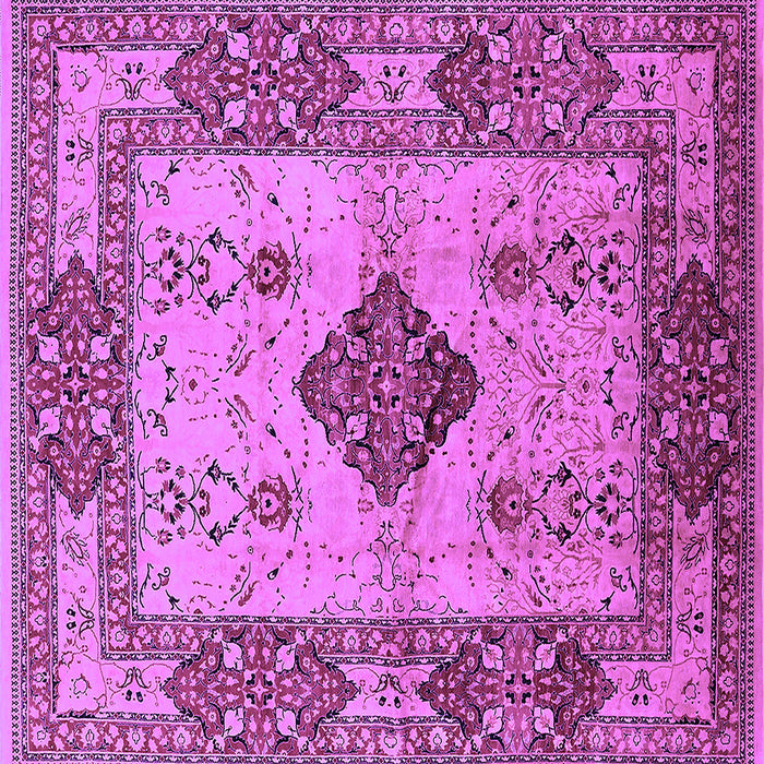 Square Oriental Purple Industrial Rug, urb3103pur