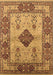 Machine Washable Oriental Brown Industrial Rug, wshurb3103brn