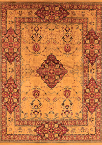 Oriental Orange Industrial Rug, urb3103org