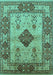 Oriental Turquoise Industrial Rug, urb3103turq