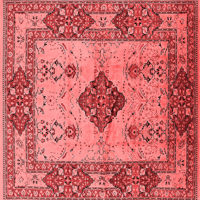 Machine Washable Oriental Red Industrial Rug, wshurb3103red