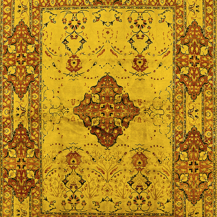 Oriental Yellow Industrial Rug, urb3103yw