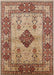 Mid-Century Modern Sandy Brown Oriental Rug, urb3103