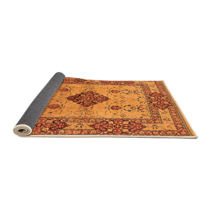 Sideview of Oriental Orange Industrial Rug, urb3103org