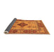 Sideview of Oriental Orange Industrial Rug, urb3103org