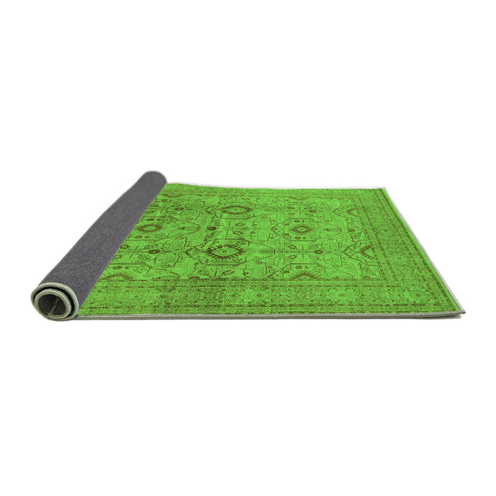 Sideview of Oriental Green Industrial Rug, urb3104grn