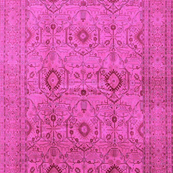 Machine Washable Oriental Pink Industrial Rug, wshurb3104pnk