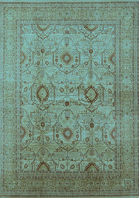 Oriental Light Blue Industrial Rug, urb3104lblu