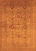 Machine Washable Oriental Orange Industrial Area Rugs, wshurb3104org