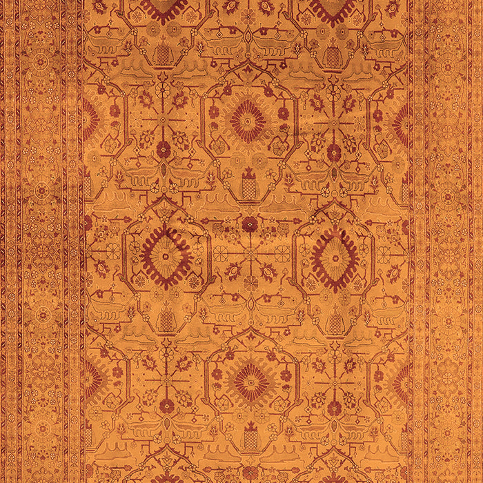 Machine Washable Oriental Orange Industrial Area Rugs, wshurb3104org
