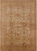 Mid-Century Modern Brown Sand Brown Oriental Rug, urb3104