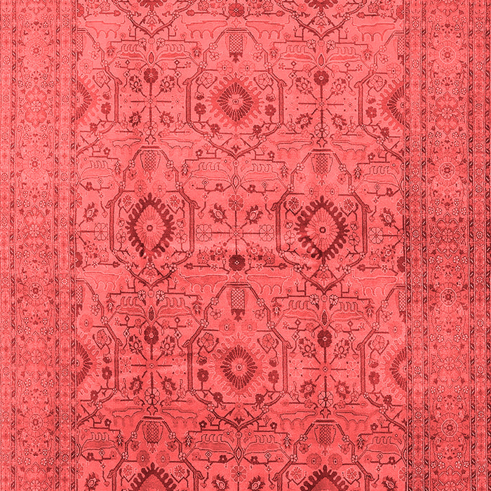 Machine Washable Oriental Red Industrial Rug, wshurb3104red