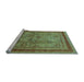 Sideview of Machine Washable Oriental Light Blue Industrial Rug, wshurb3105lblu