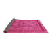 Sideview of Oriental Pink Industrial Rug, urb3105pnk