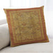 Lifestyle Image of Mid-Century Modern Urban Square Mahogany Brown Throw Pillow, 18 inch by 18 inch, pwurb3105
