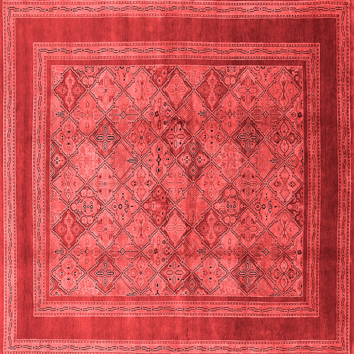 Machine Washable Oriental Red Industrial Rug, wshurb3105red
