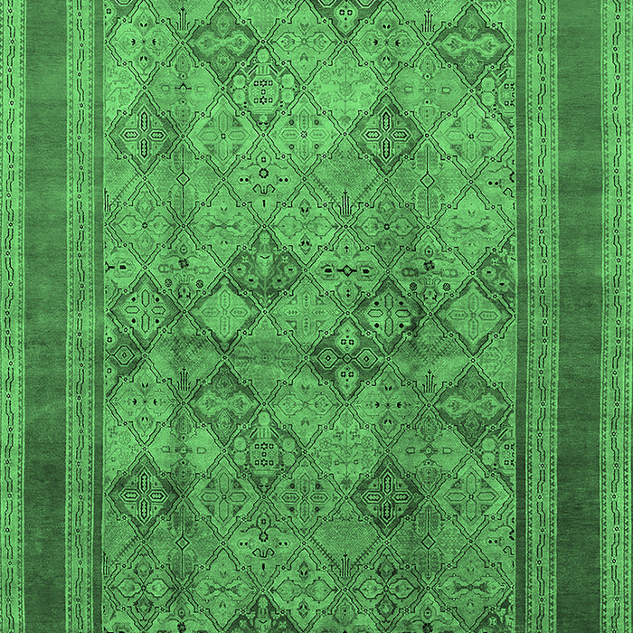 Oriental Emerald Green Industrial Rug, urb3105emgrn