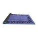 Sideview of Oriental Blue Industrial Rug, urb3106blu