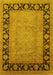 Oriental Yellow Industrial Rug, urb3106yw