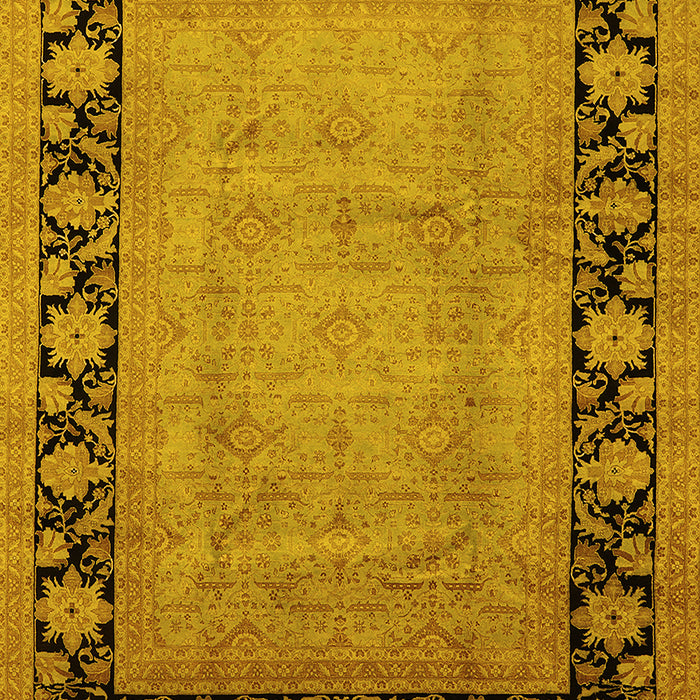 Oriental Yellow Industrial Rug, urb3106yw