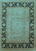 Oriental Light Blue Industrial Rug, urb3106lblu