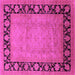 Square Oriental Pink Industrial Rug, urb3106pnk