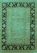 Oriental Turquoise Industrial Rug, urb3106turq