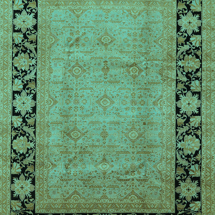 Oriental Turquoise Industrial Rug, urb3106turq