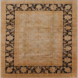 Square Machine Washable Industrial Modern Mahogany Brown Rug, wshurb3106