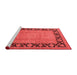 Industrial Red Washable Rugs