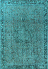 Oriental Light Blue Industrial Rug, urb3107lblu