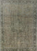 Mid-Century Modern Brown Oriental Rug, urb3107