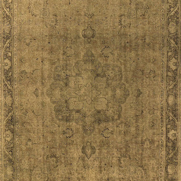 Machine Washable Oriental Brown Industrial Rug, wshurb3107brn