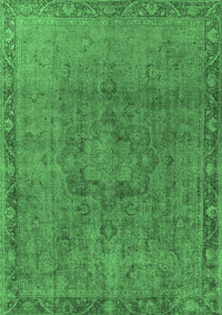 Oriental Emerald Green Industrial Rug, urb3107emgrn