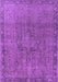 Machine Washable Oriental Purple Industrial Area Rugs, wshurb3107pur