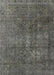 Mid-Century Modern Charcoal Gray Oriental Rug, urb3108