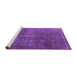 Sideview of Machine Washable Oriental Purple Industrial Area Rugs, wshurb3108pur