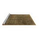 Sideview of Machine Washable Oriental Brown Industrial Rug, wshurb3108brn