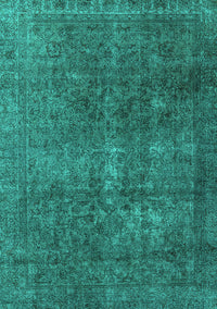 Oriental Turquoise Industrial Rug, urb3108turq