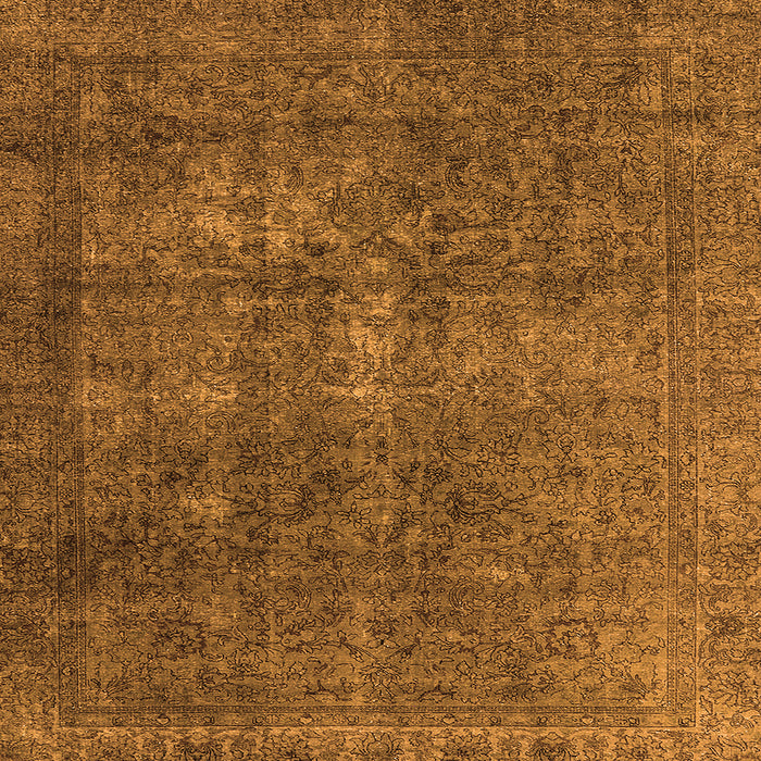 Square Oriental Orange Industrial Rug, urb3108org