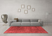 Industrial Red Washable Rugs