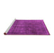 Sideview of Machine Washable Oriental Pink Industrial Rug, wshurb3108pnk