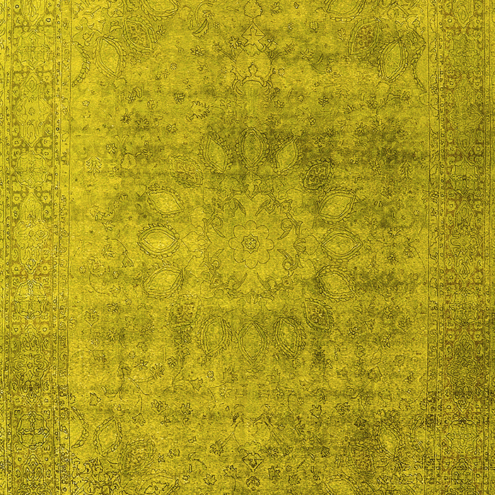 Oriental Yellow Industrial Rug, urb3109yw