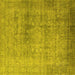 Square Oriental Yellow Industrial Rug, urb3109yw