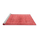 Industrial Red Washable Rugs