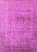 Machine Washable Oriental Pink Industrial Rug, wshurb3109pnk