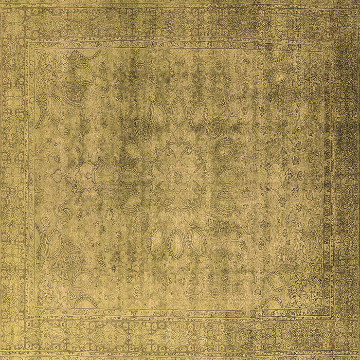 Square Oriental Brown Industrial Rug, urb3109brn