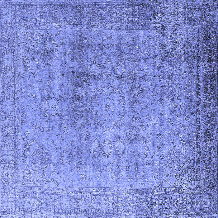 Square Oriental Blue Industrial Rug, urb3109blu