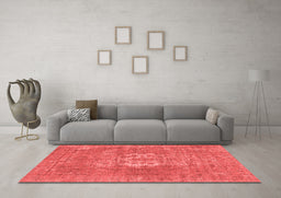 Industrial Red Washable Rugs