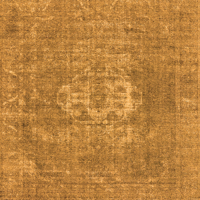 Square Oriental Orange Industrial Rug, urb3110org